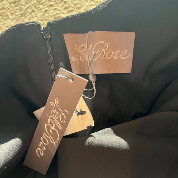 Lela Rose Black and Blue Floral Dress - Picture 6 of 6